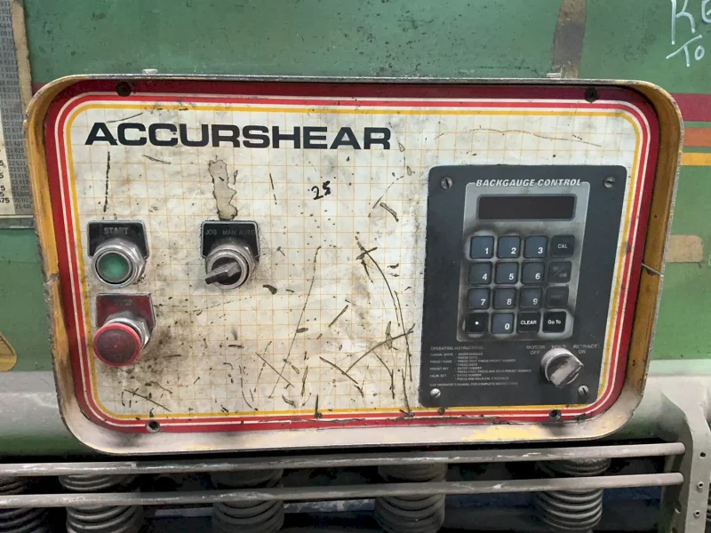 ACCURPRESS INC 104” ACCURSHEAR SQUARING SHEAR  -  62508