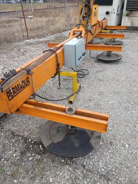 12,500 LB X 150" X 380" PERMADUR MODEL 408 VACCUM PLATE LIFTING SYSTEM. STOCK # 2756