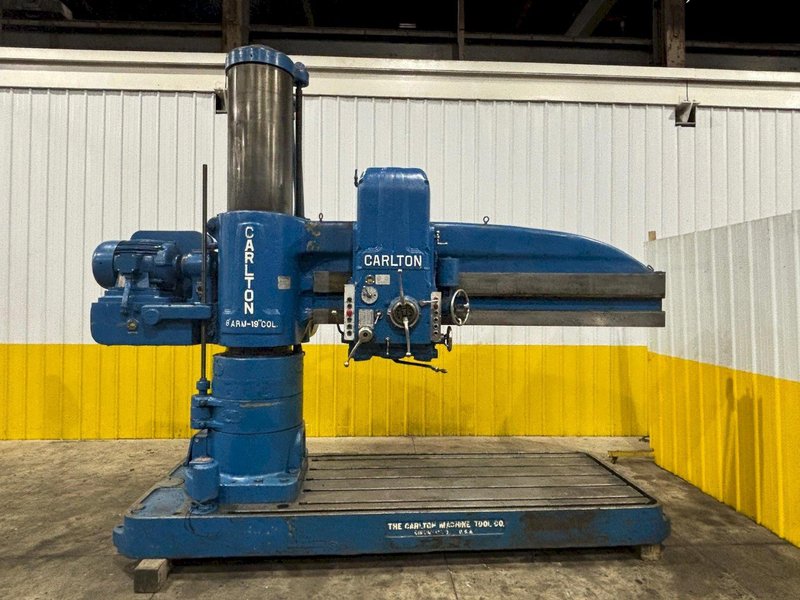 8&#039; x 19&quot; CARLTON MODEL #4A RADIAL ARM DRILL: YOBRO #24183