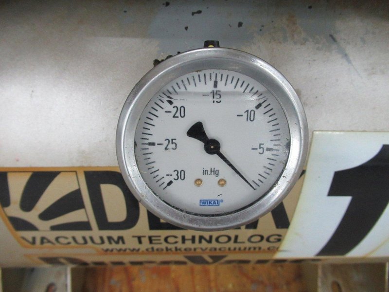 Dekker Vacuum Technologies Duravane Vacuum Pump Model RML010T1-01-AS, Rotary Vane Pump with Tank - Single Phase