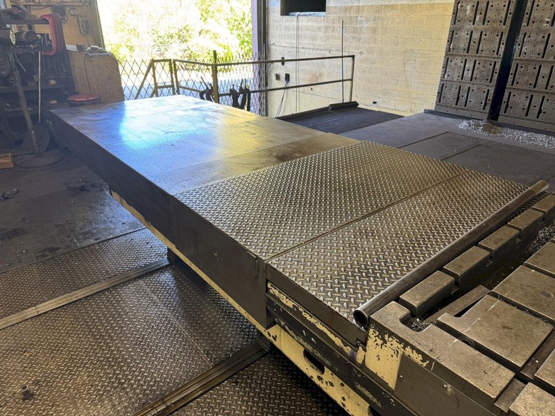 6&quot; GIDDINGS &amp; LEWIS H60-T CNC 4-AXIS HORIZONTAL BORING MILL WITH POWERED TAILSTOCK. STOCK # 1002025