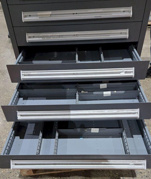 STANLEY VIDMAR 9 DRAWER MODULAR CABINET USED