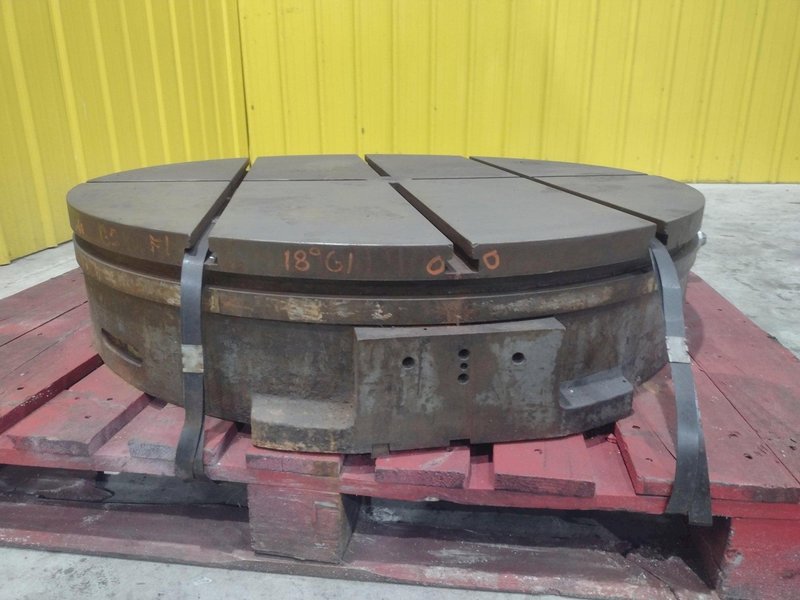 37&quot; ROUND TROYKE T-SLOTTED MANUAL POSITIONING ROTARY TABLE: STOCK #22457