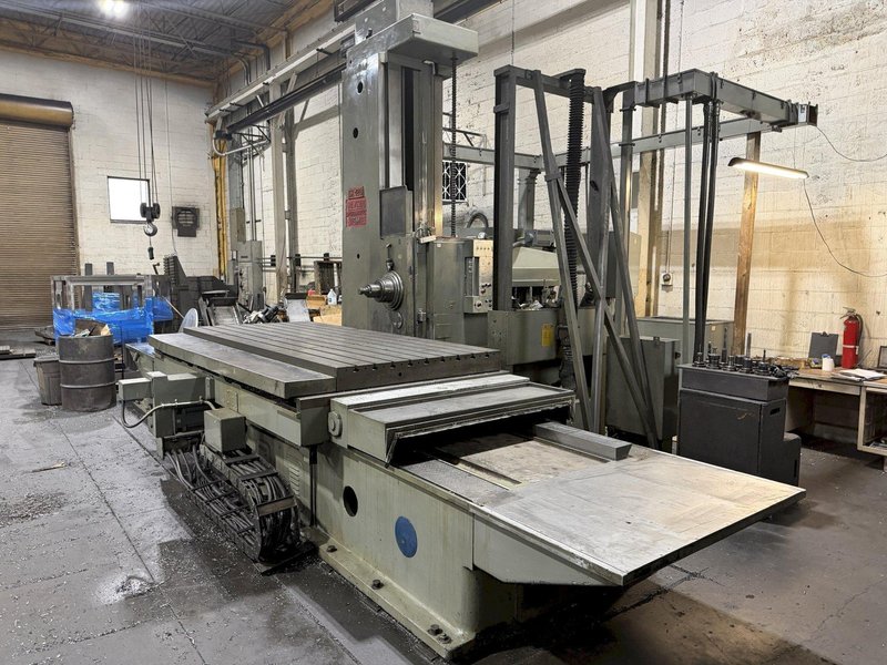 5" DEVLIEG 5K-120 CNC HORIZONTAL BORING MILL WITH UPDATED FAGOR CONTROL. STOCK # 0219826