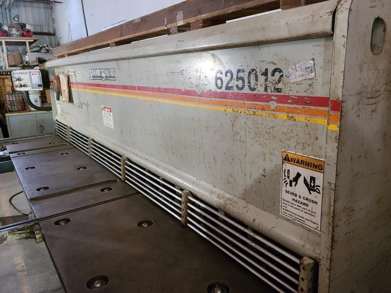 2001 Accurshear 625012 Hydraulic Power Squaring Shear (#3969)