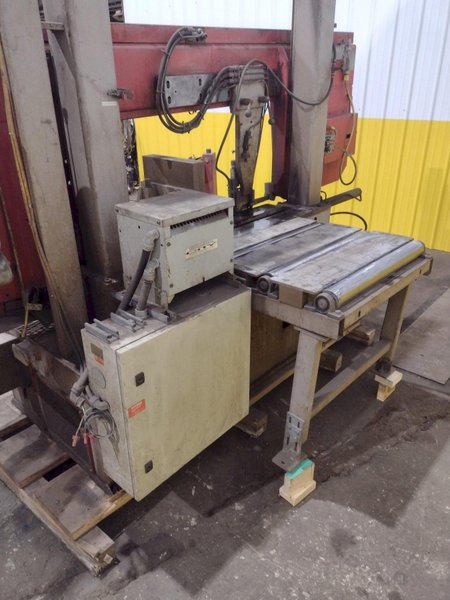 14" X 20.5" BOMAR MODEL #SL-520 SEMI-AUTOMATIC DUAL POST HORIZONTAL BAND SAW, 2003: STOCK #19577