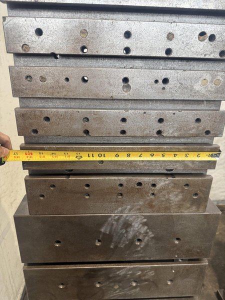 20" WIDE X 80" TALL X 24" DEEP T-SLOTTED ANGLE PLATE SET. STOCK # 0223026
