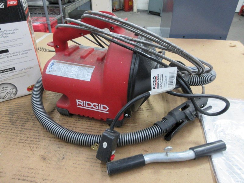 Rigid Auto Clean Drain Opener, Electric for 3/4" to 1.5" Drain Lines up To 25'- Auction Item