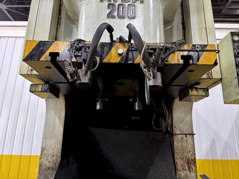 220 TON AIDA MODEL #NC1-200(2) GAP FRAME PRESS, WITH 9.84&quot; STROKE: STOCK #22202