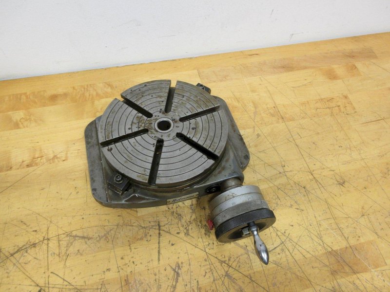 Hoffman 8" Manual Rotary Table with 6 T-Slots, Side Clamping, Approx 2-3/4" Work Face Height- Auction Item