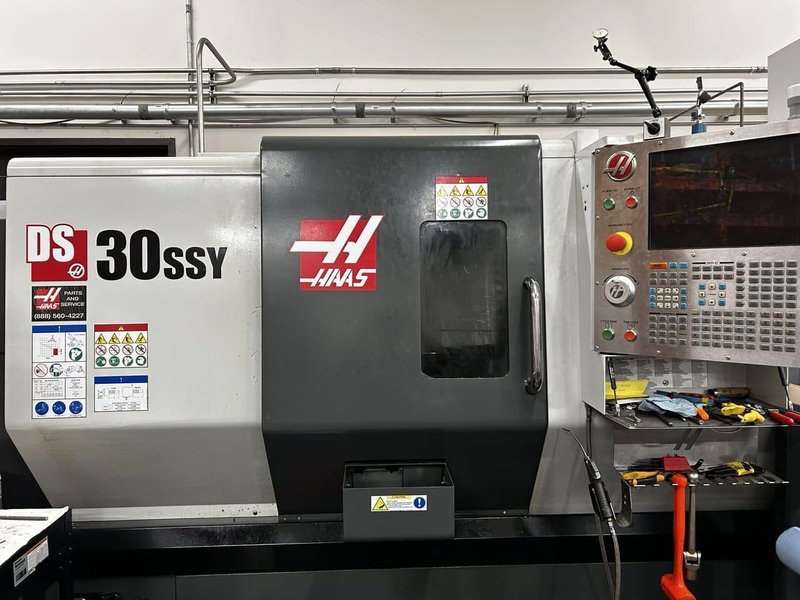 Haas DS-30SSY Multi-Axis CNC Lathe, 2016 – High Pressure Coolant, Parts Catcher