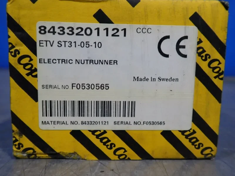 ATLAS COPCO ELECTRIC NUTRUNNER   -  ETV ST31-05-10