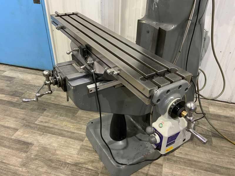2 HP BRIDGEPORT/HARDINGE RAM TYPE VERTICAL MILL: STOCK # 4151
