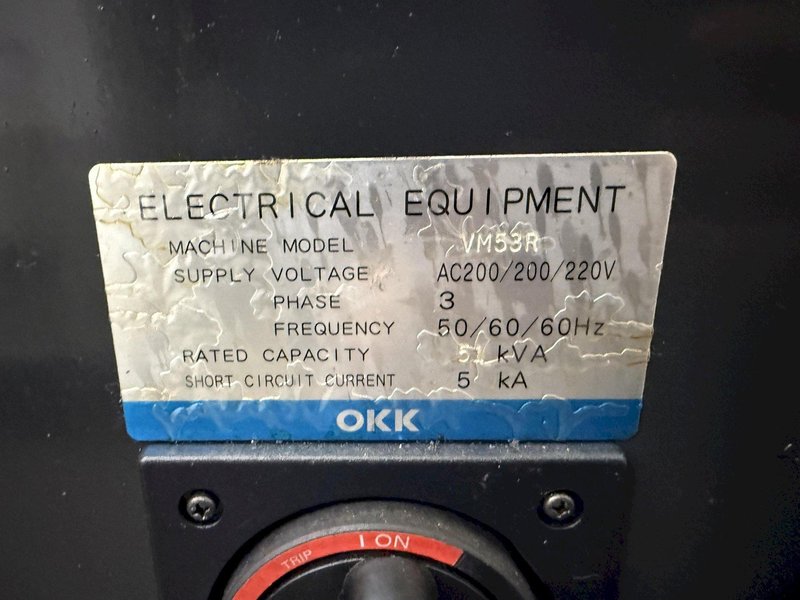 Used 2016 OKK VM53R CNC Vertical Machining Center For Sale