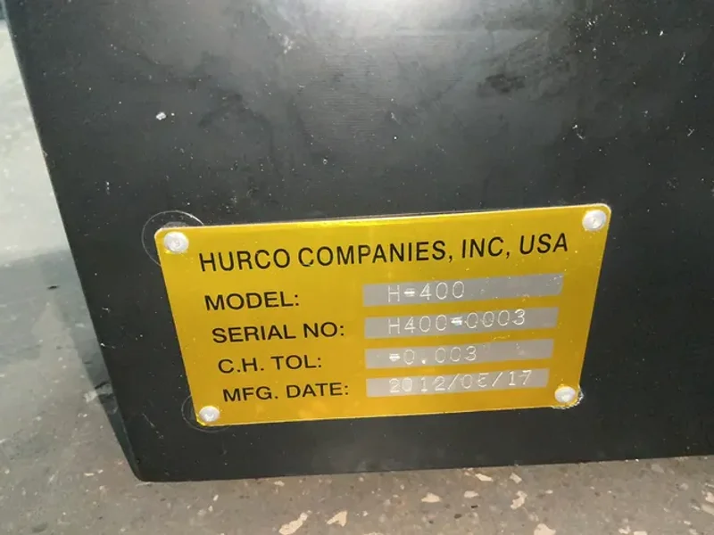 HURCO COMPANY HIGH INDUSTRIAL ROTARY TABLE   -  H-400