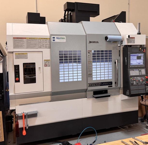 Okuma Genos M560-V VMC, 2021 – Probe, Tool Setter, 15k RPM Spindle