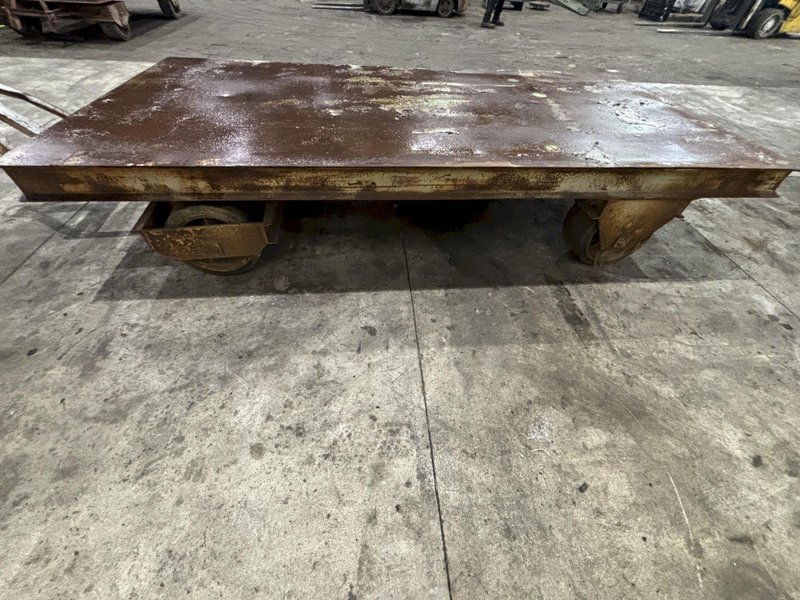 20,000 LBS (10 TON) x 120&quot; x 60&quot; STEEL WITH HARD TIRE TRANSFER CART CAR:  STOCK #23236