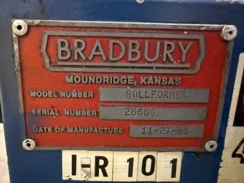 16 STAND x 3" X 18" ROLL SPACE BRADBURY MODEL #430 U-JOINT DRIVE ROLLFORMER: YOBRO #25254