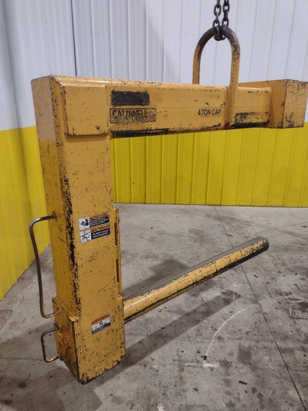 4 TON CALDWELL MODEL#81P-4-50 C HOOK PAPER COIL LIFTER: STOCK #22716