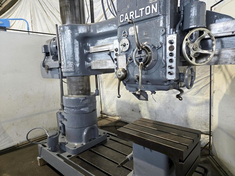5' X 15" CARLTON MODEL 3A RADIAL ARM DRILL. STOCK # 0654126