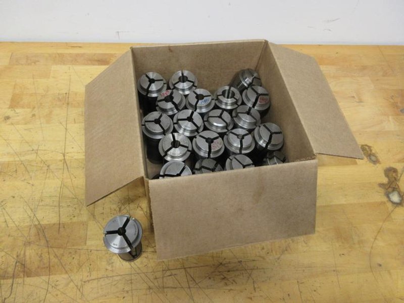 Hardinge and Brown &amp; Sharpe #22 Collets, (20 pcs) Various Diameters- Auction Item