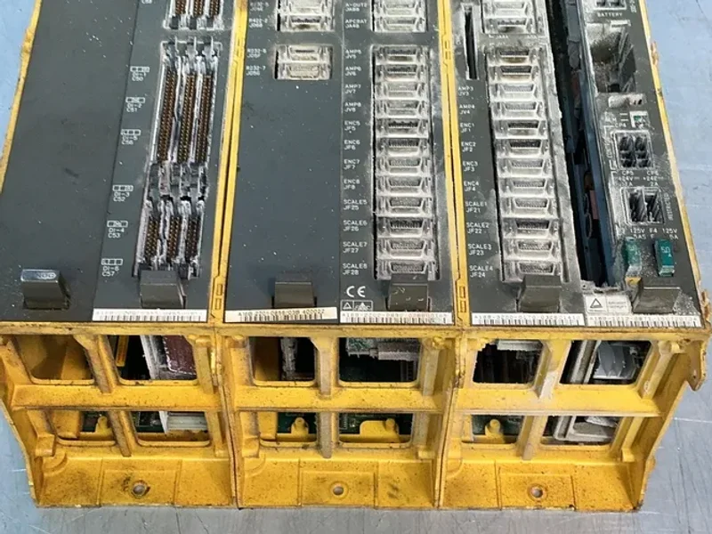 FANUC PLC CHASSIS W/MODULES  -  A16B-2200-0955