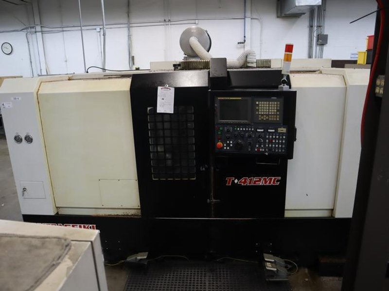 Amera Seiki T-412MC CNC Turning Center with Live Milling, 12 Station Turret, 12&quot; 3-Jaw Chuck, Tailstock, Chip Conveyor, Auto Tool Presetter- Auction Item