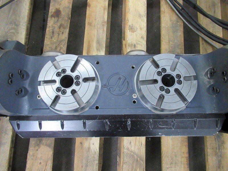 Haas TR-160-2 Twin Platter Brushless Sigma 5 4th and 5th Axis Programmable 2-Axis Trunnion Table