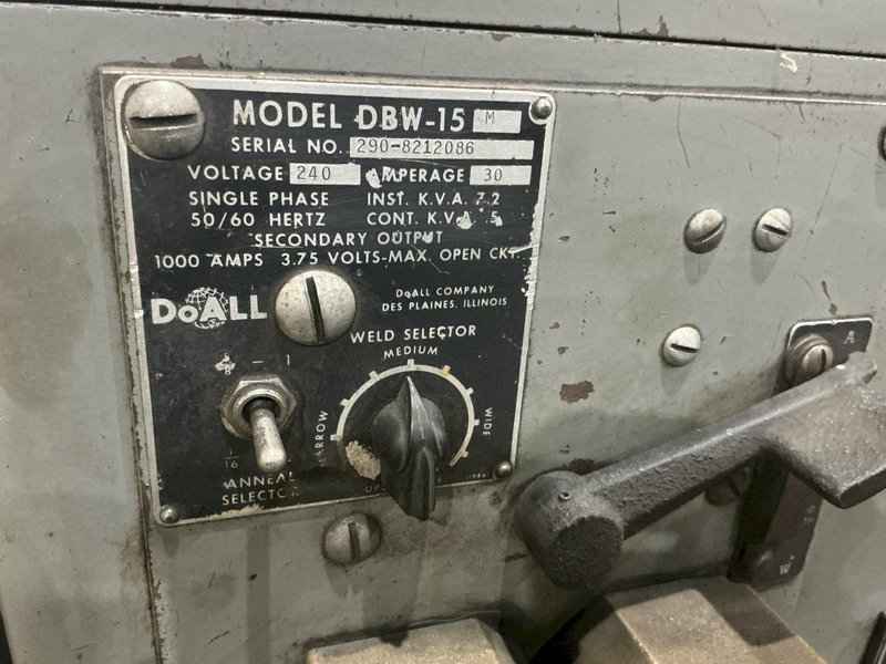 36" DOALL MODEL #3612-2H VERTICAL BANDSAW: YOBRO #25671