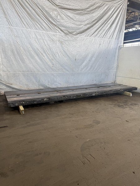 63" X 240" X 6" T-SLOTTED FLOOR PLATE. STOCK # 1002825