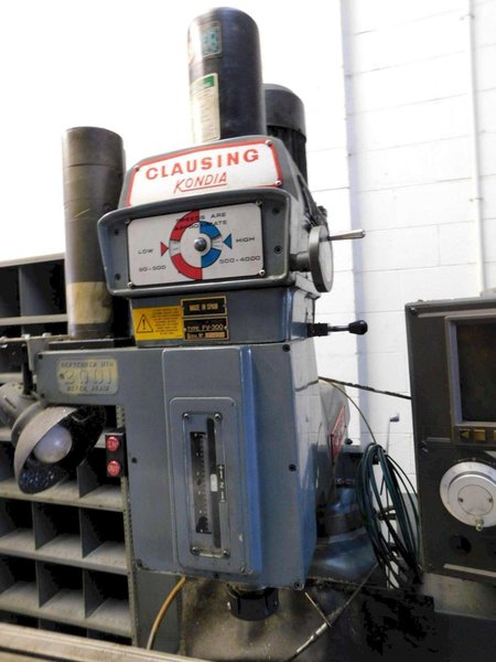 3 HP CLAUSING KONDIA MODEL FV-300 CNC VERTICAL MILL. STOCK # 0361824.