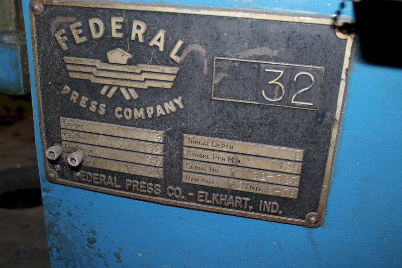 32 TON FEDERAL OBI PRESS: STOCK #76436