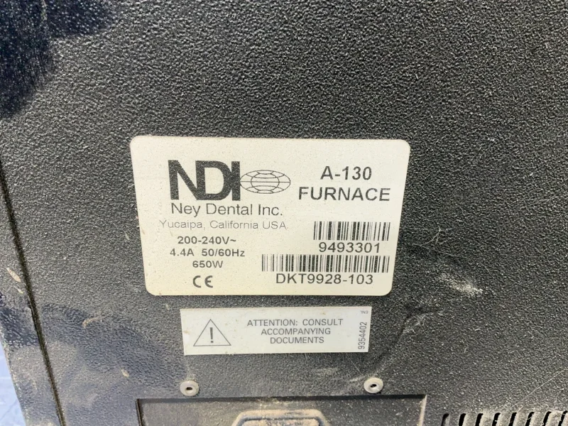 NEY DENTAL INC. 2000F FURNACE  -  VULCAN A-130