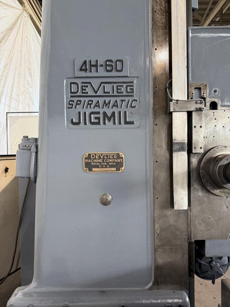 4" DEVLIEG 4H-60 SPIRAMATIC HORIZONTAL BORING MILL. STOCK # 0220326