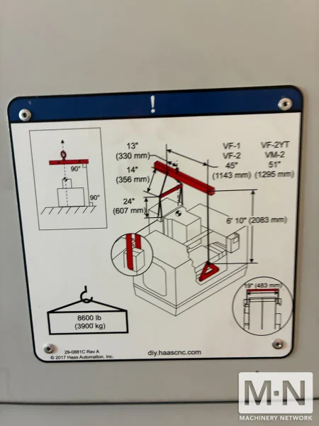 HAAS VF-2 CNC Vertical Machining Center, 2018 w/ 4th Axis Table