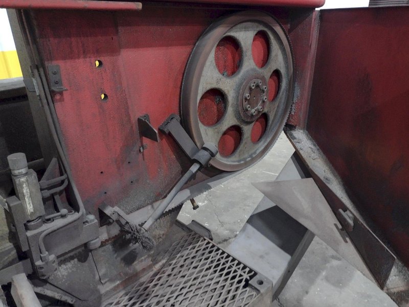 14" X 20.5" BOMAR MODEL #SL-520 SEMI-AUTOMATIC DUAL POST HORIZONTAL BAND SAW, 2003: STOCK #19577