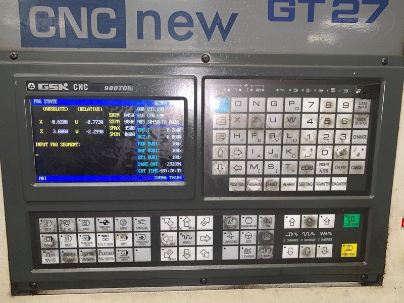 2012 CNC NEW GT 27 Rebuilt Second Operation including Speed Lathe