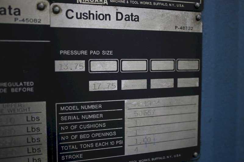 75 TON NIAGARA MODEL #E-75 OBI PRESS: STOCK #75877