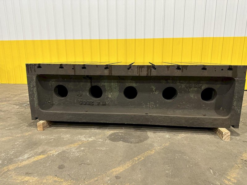 60&quot; X 84&quot; X 24&quot; T-SLOTTED LAYOUT RISER TABLE / FLOOR PLATE: STOCK #19729