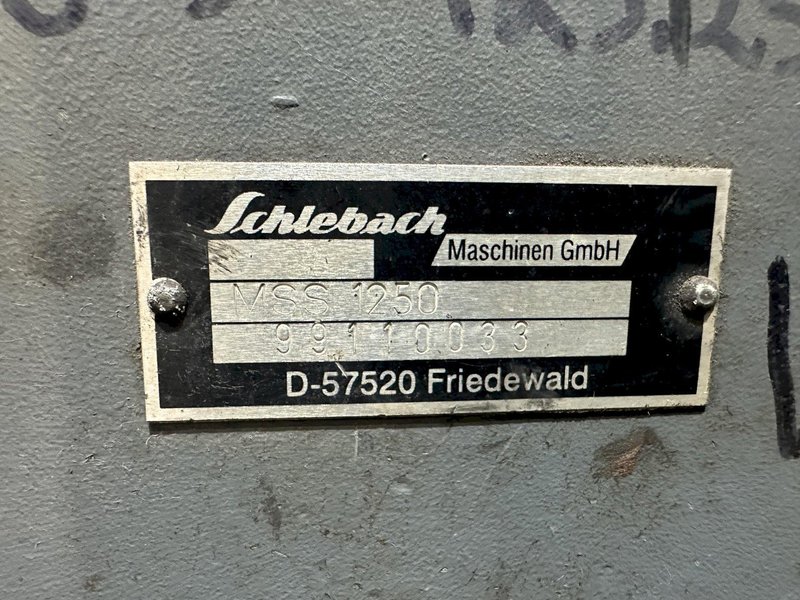 48&quot; X 18 GAUGE SCHLEBACH MODEL #MSS-1250 SLASHER (SLITTING &amp; CROSS CUTTING) SLEAR MACHINE: STOCK #19238