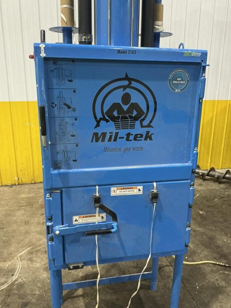 2022 MIL-TEK MODEL #2102 ECODRIVE CARDBOARD &amp; PLASTIC HYDRAULIC BALER: YOBRO #25843