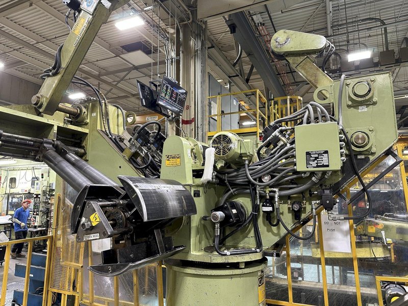 220 TON AIDA #PMX-L2-200H SSDC PRESS LINE, COMPLETE WITH CWP SPACE SAVER COIL FEED LINE: STOCK #22213