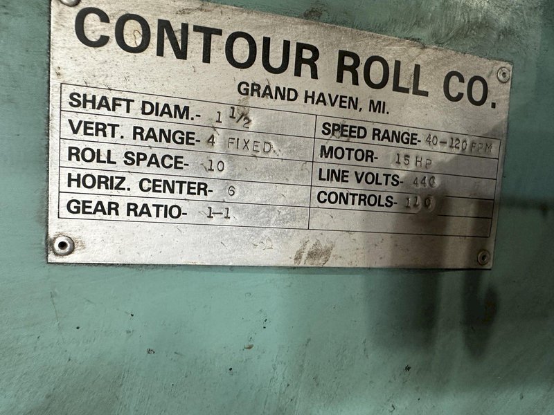20 STAND X 1.5&#039; X 10&quot; RS CONTOUR ROLLFORMER WITH AMS CONTROLS: STOCK #21331