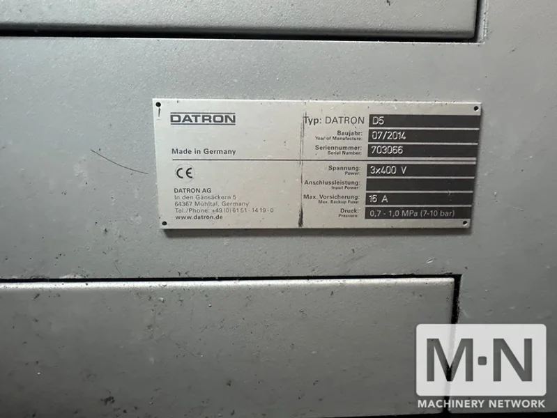 Datron D5 CNC 5-Axis Dental Milling Machine, 2014