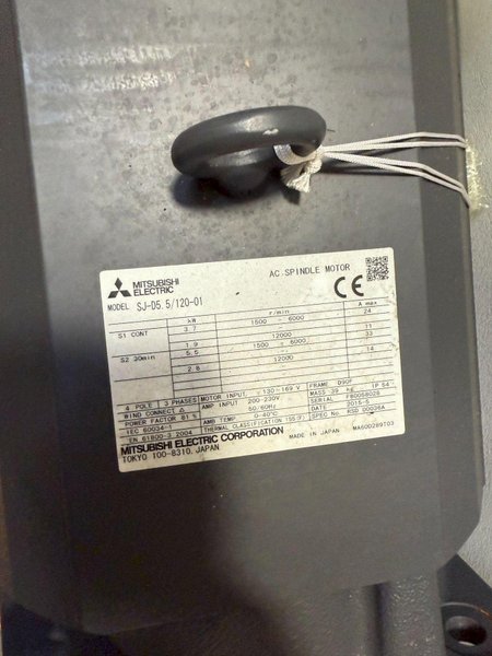 MITSUBISHI SJ-D5.5/120-01 SPINDLE MOTOR USED