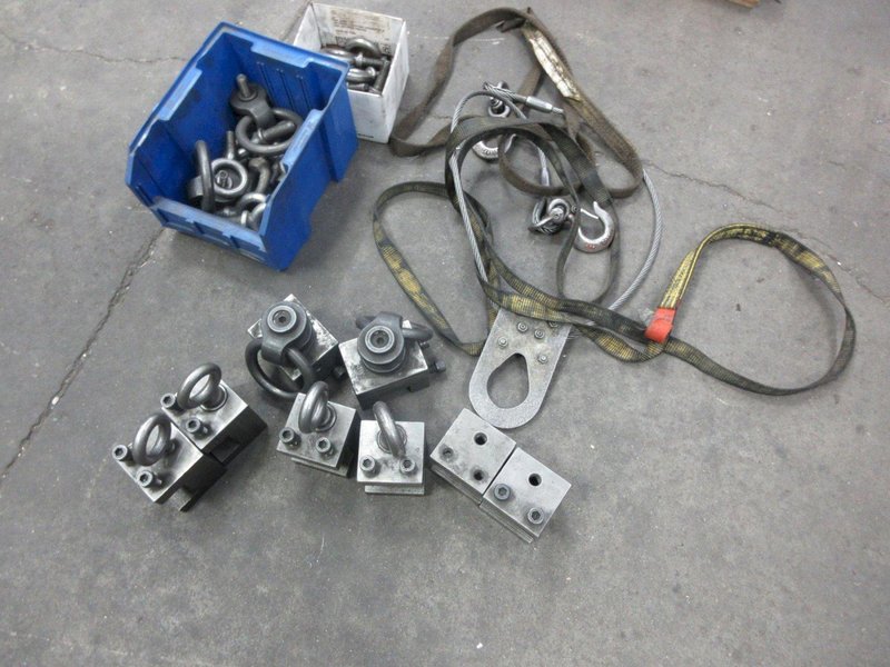 Lifting Equipment: Eyes, Clamps, Cables- Auction Item