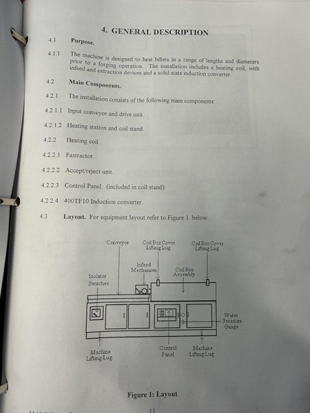550 kW ALPHA-1 INDUCTION HEAT POWER SOURCE, COIL MODULE STATION &amp; CONTROLS: STOCK #19947