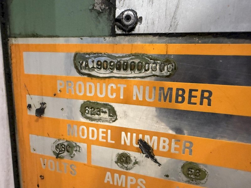 6" X 6" PEDDINGHAUS MODEL #623-L HYDRAULIC ANGLE-MASTER PUNCH &amp; SHEAR LINE: STOCK #22941