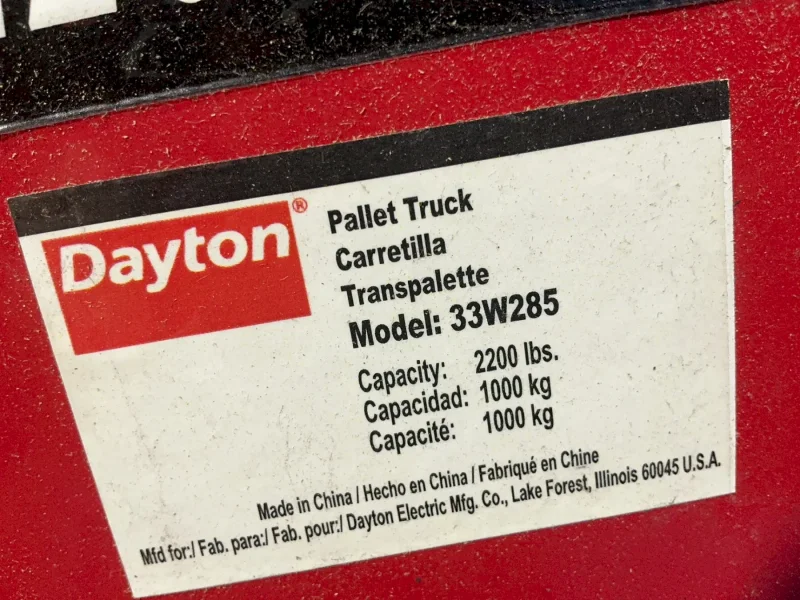 DAYTON 2200LBS MANUAL PALLET TILTER   -  33W285