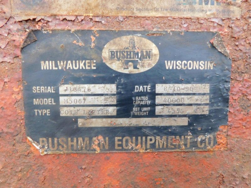 20 TON BUSHMAN COIL LIFTER: STOCK #67352